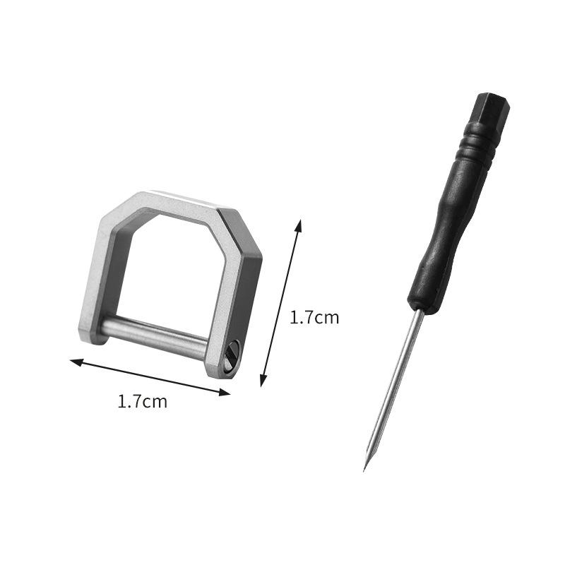 Aliaj de Titan Inel D Cataramă Potcoavă Breloc Universal