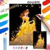 Disney Beauty and the Beast Belle oil paint by numbers painting kit handmade diy home decor gifts wall art canvas painting set crafts