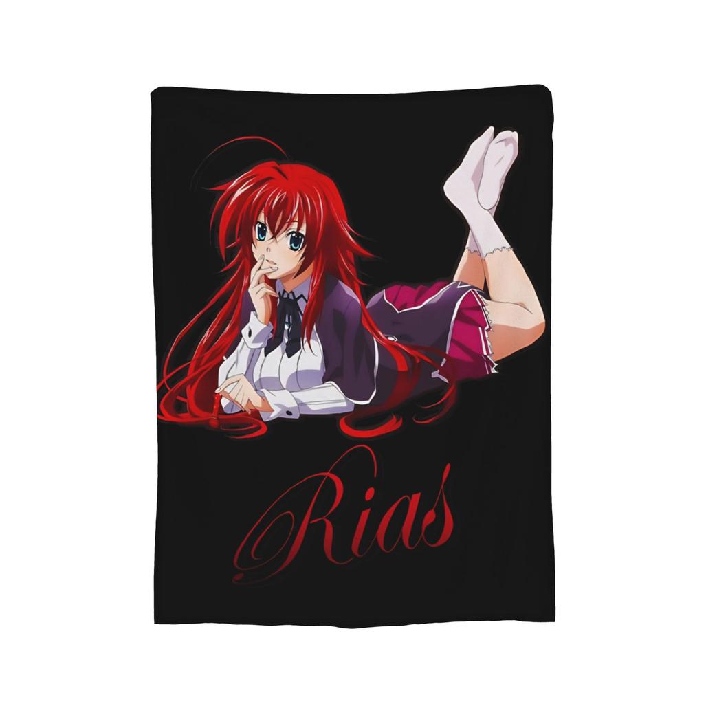Rias Gremory Vintage High School DxD Blanket Fleece Novelty Breathable Throw Blankets for Chair Covering Sofa Winter,