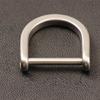 Screw in Shackle Semicircle D Rings DIY Crafts Horseshoe U Shape D Rings Buckle