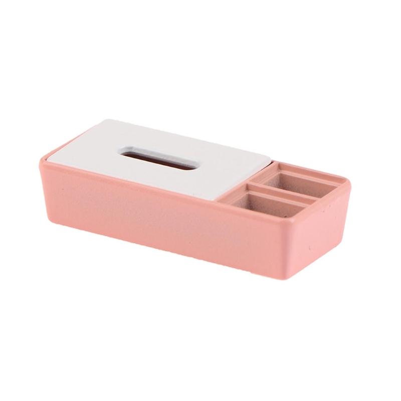 Decorative Tissue Holder Safe Plastic Miniature Tissue Box For Kids Birthday Gift And Doll House Landscape Creation