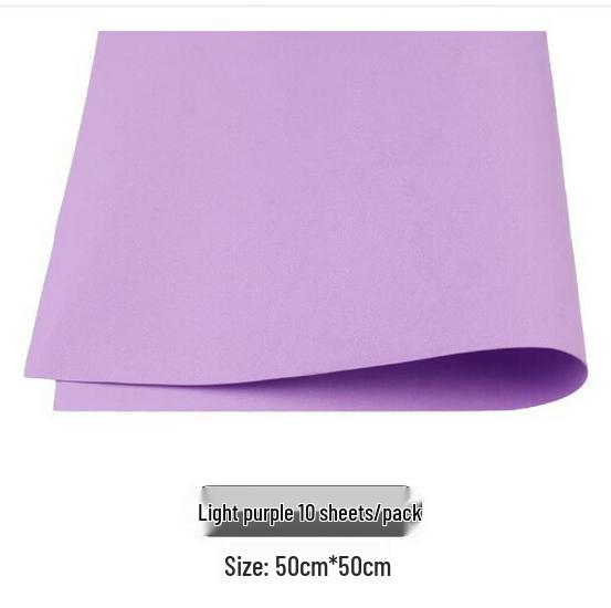 Placă mare din spumă EVA 50x50cm, grosime 1mm, pentru meșteșuguri DIY și proiecte educaționale.