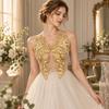 Floral Pattern Embroidery Applique Beaded Sequin Sewing Applique Exquisite Cloth Patch  Sewing DIY