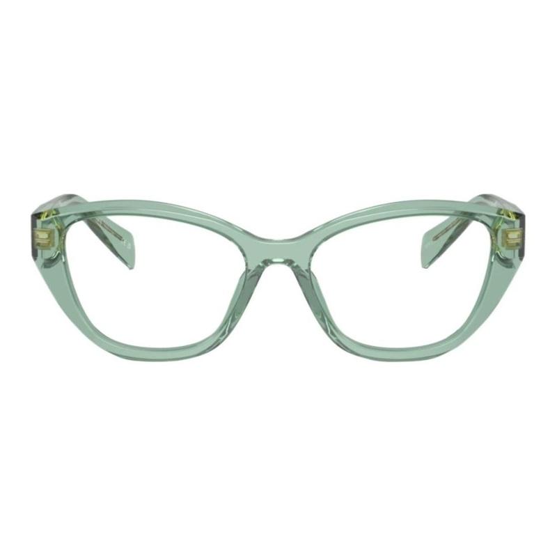 Prada Temple logo acetate cat eye optical frame women's green