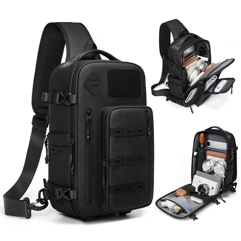 Off-road Tactical Breast Bag Men's Outdoor Waterproof Shoulder Bag Men's Small Backpack Large Capacity Messenger Bag Men's Bag