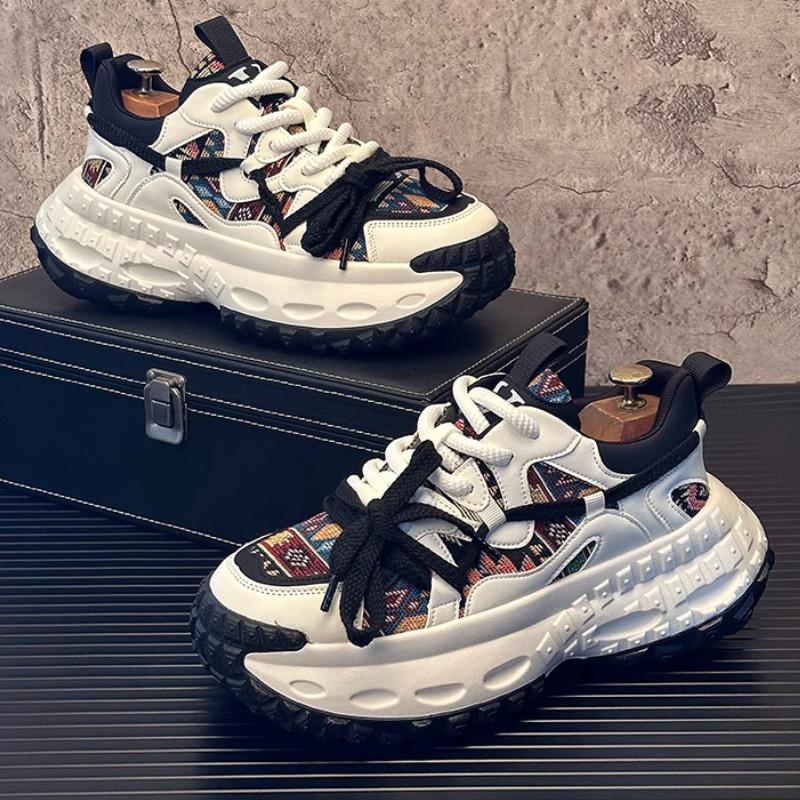 Fashion 2025 New Summer Breathable Thick-soled Versatile Sports Shoes for Men, Dad's Fashionable Casual Shoes Zapatillas  Hombre B9