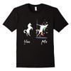 Hip Hop Style Cute Unicorn You Me T Shirt Short Sleeve 100 Cotton Casual Tshirts Loose Top Size S3XL
