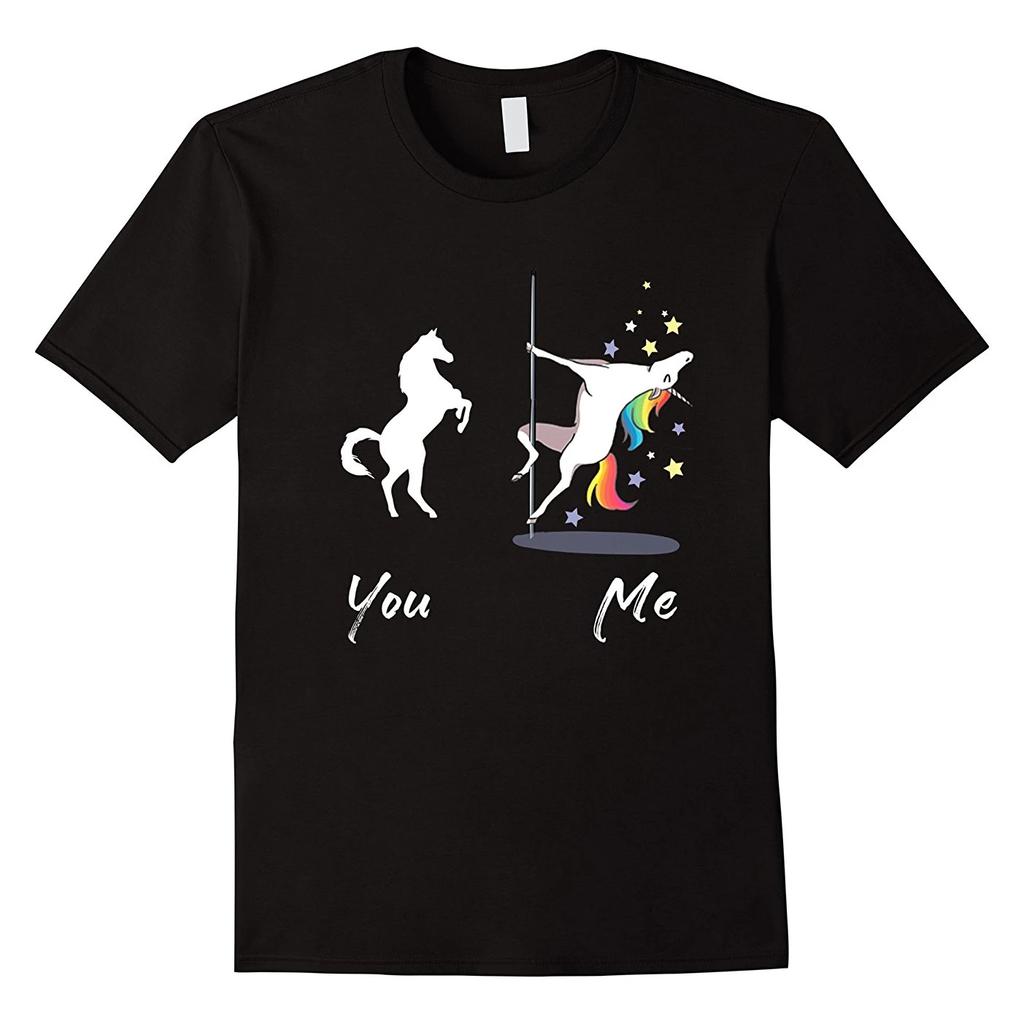 Hip Hop Style Cute Unicorn You Me T Shirt Short Sleeve 100 Cotton Casual Tshirts Loose Top Size S3XL