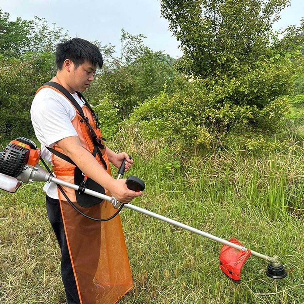 Mesh Lawn Mower Apron Breathable Garden Work Suit Portable Lawn Mower Protective Apron