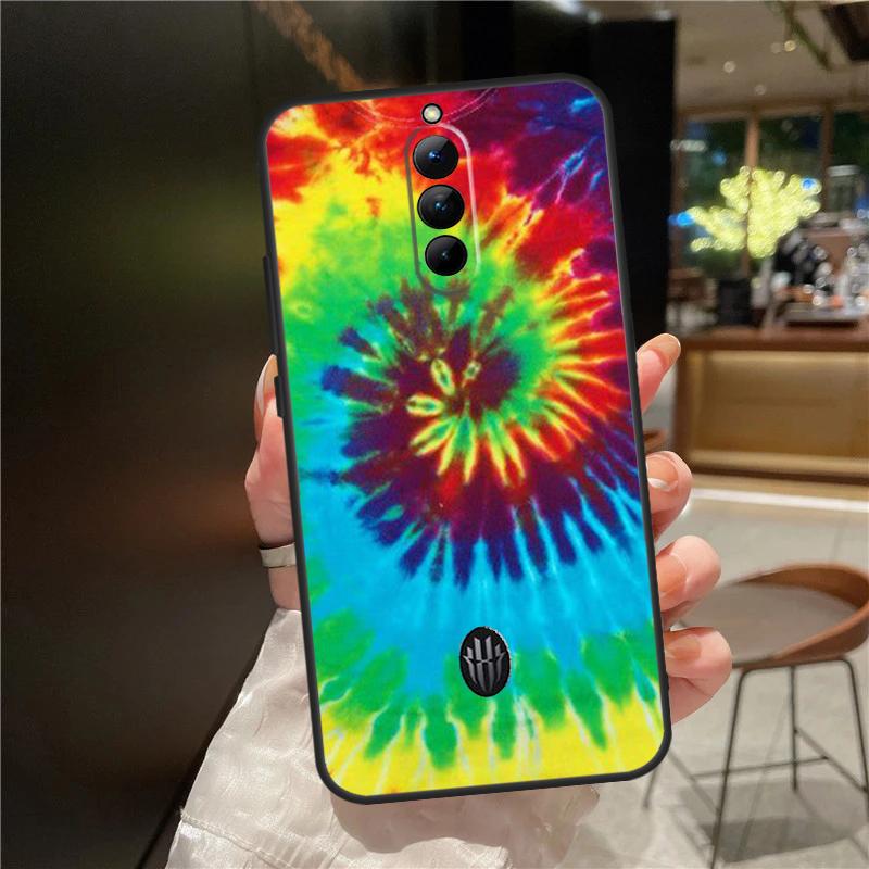 Trippy Tie Dye Hippie Art Case For ZTE Nubia Red Magic 11 10 8 8S 9 9S 10S Pro Plus 6 7 6S 7S For RedMagic 10 Air Cover
