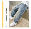 Boys' Cool Soft Denim Jeans: Stylish, Loose-Fit Sporty Trousers for Autumn 2025