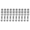 50Pcs Button Mixed Antique Silver Round Tetragonum Flower Shape Retro Creativity Clothing Accessories