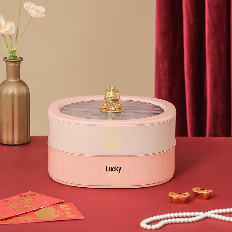 

Lucky Cat Festive Double-Layer Snack & Candy Tray