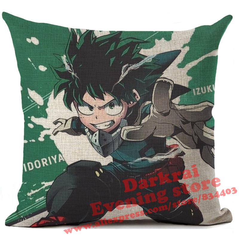 My Hero Academia Cushion Cover Cartoon Anime Throw Pillows Living Room Sofa Home Decoration Pillowcase