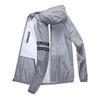 Men Summer Sun Protective Jacket Hooded Long Sleeve Zipper Placket 360-Degree Sun Protection Coat Ice Silk Thin Loose Fit Fishing Outerwear