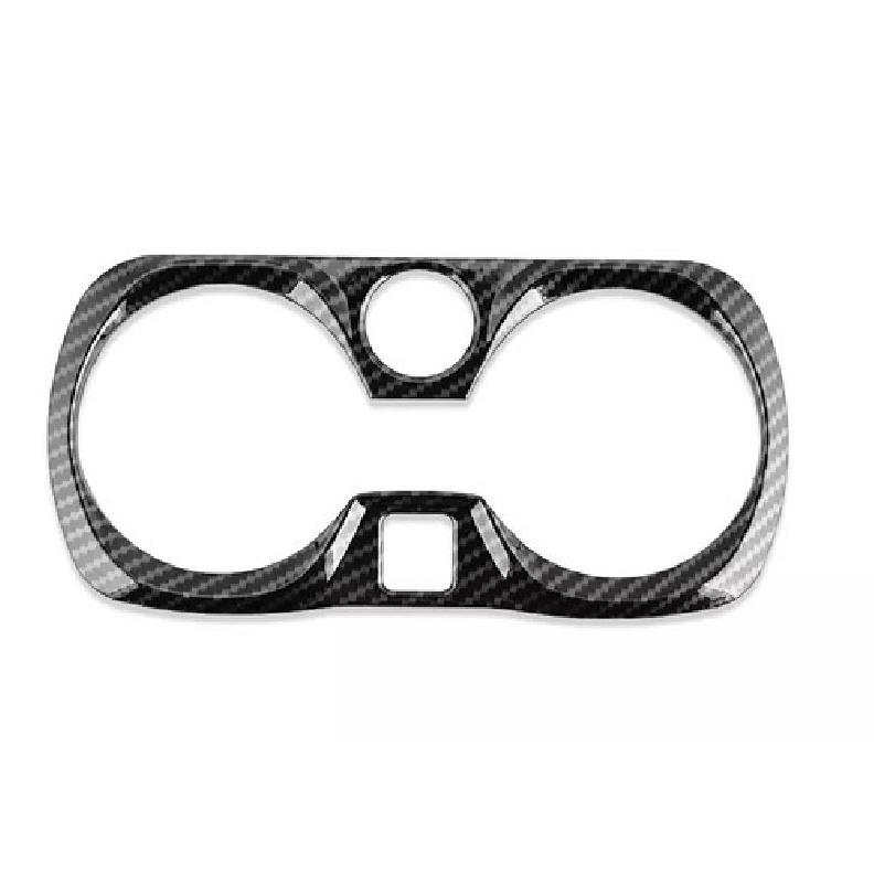 For BMW 3 Series G20 - Carbon Fiber Central Console Water Cup Cover Trim