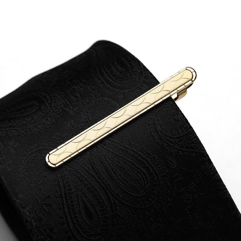 Herren Geschäfts-Kleidung Goldene Krawattenklammer Herren- und Damen-Anstecknadeln Koreanische Version Sicherheitskragenclip Metall-Spot-Clip Geschenkbox