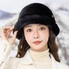 Women's Hat New Faux Mink Fur Hat - Women's Winter Hat Versatile Warm Ear Protection Stylish Top Hat Faux Fur Windproof Snow Hat