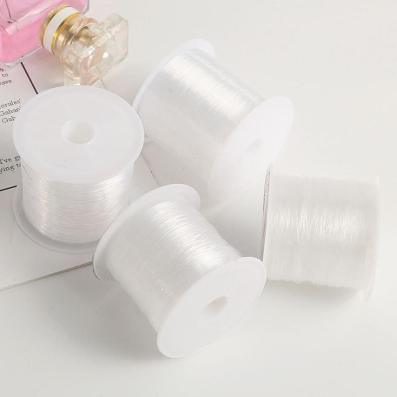 1-4Pcs Transparent Bracelet String Cord for Jewelry Making Bracelet Necklace Making Plastic Crystal DIY Beading No Elastic Cord