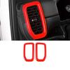 Car Console Side Outlet Vent Frame Cover 2* For Ford Ranger -2024 Bright Red