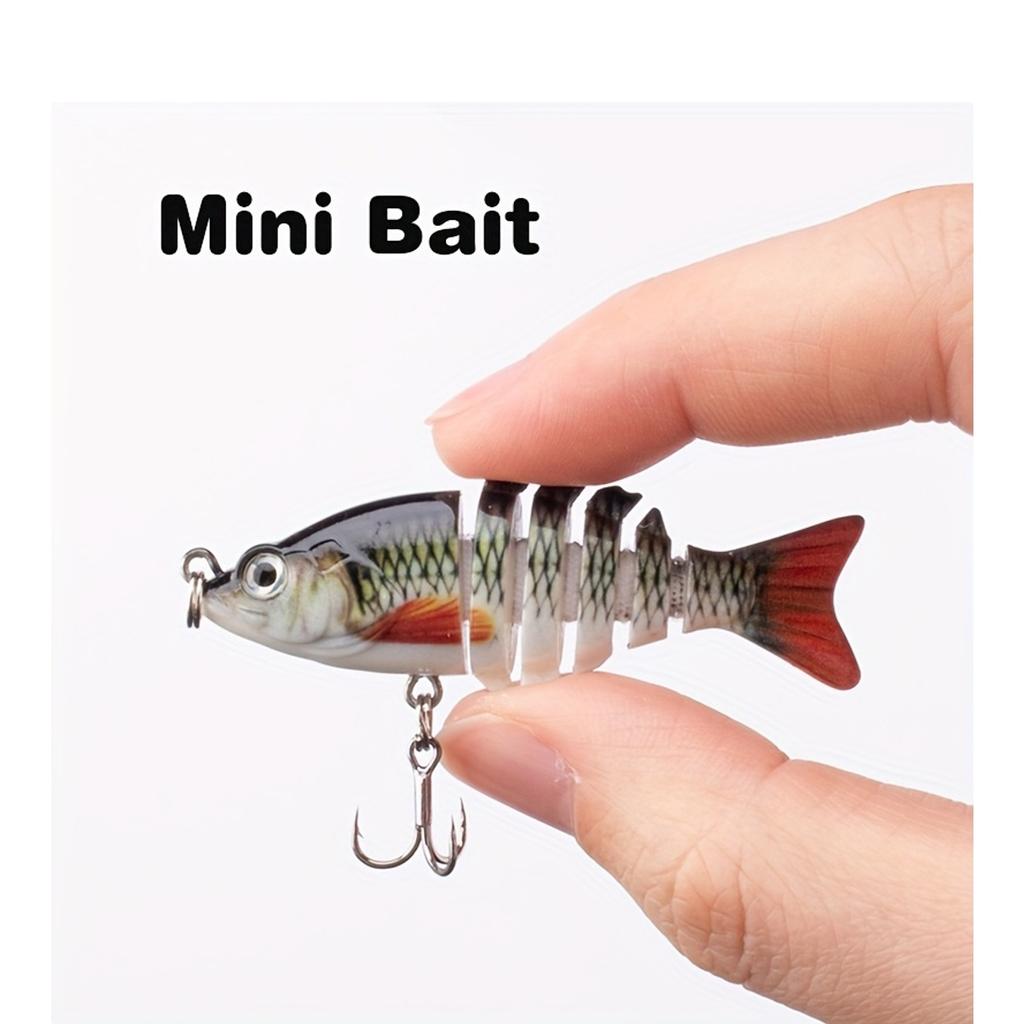 1pc of Segmented Fish Imitation Hard Bait Soft Lures - 2.36inch/5G - Suitable for Fishing Trout And Bass in Both Saltwater And Freshwater