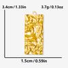 6pcs Simple Geometric Oval Water Droplets Real Gold Plated Stainless Steel Charms For Jewelry Making Supplies DIY Heart Pendant