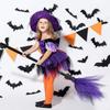 Halloween Witch Broom Halloween Party Props Halloween Decoration Masquerade Mesh Design KTY