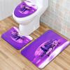 Star Toilet Three-Piece Floor Mat Bathroom Three-Piece Carpet Doormat