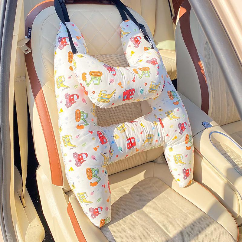 Children's Cartoon Car Pillow - Comfortable Sleep Aid, Universal Car Supply