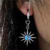 Moonlight Stone Sun Drop Earrings For Men Women Gothic Punk Vintage Y2K Cool Goth Grunge Jewelry Accessories 2024 New Fashion