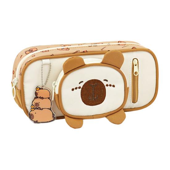 Cute Pencil Case Cartoon Cat Pencil Pouch Large Capacity Stationery Organizer for Middle School And Elementary School