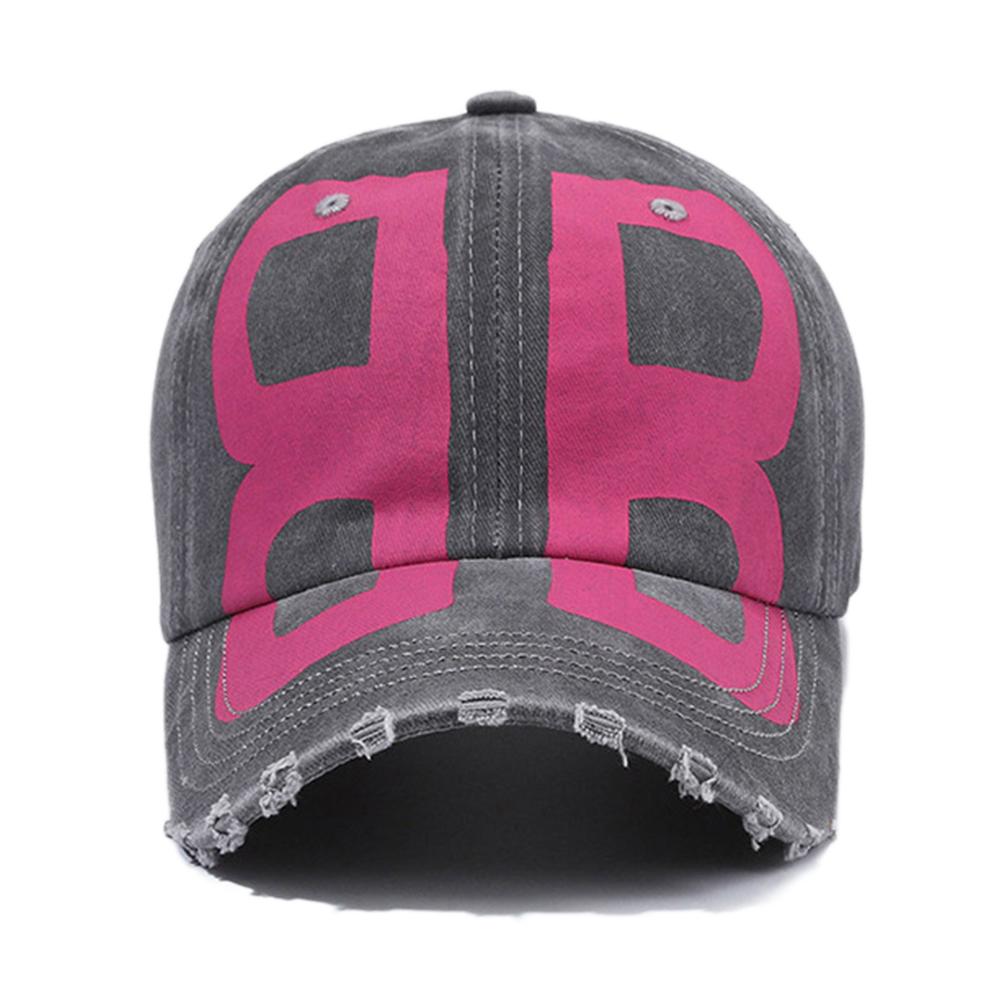 Streetwear Big Letter Print Hip Hop Baseball Cap For Men Vintage Brand Women Caps Gray Brown Trucker Hats Gorras Hombre 2024