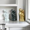 Modern Abstract Sculptures Resin Kissings Lover Figurines Statue Centerpieces for Living Room Office Home Decorations
