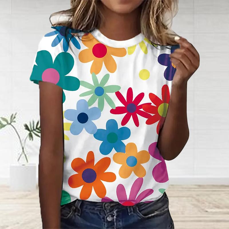 

Женская летняя футболка с принтом, забавные узоры, футболки с коротким рукавом, повседневные топы с принтом XS синий