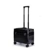 18-Inch Flip-Top Carry-On Suitcase with 20-Inch Aluminum Frame, Universal Wheels, and Small Lock for Men and Women