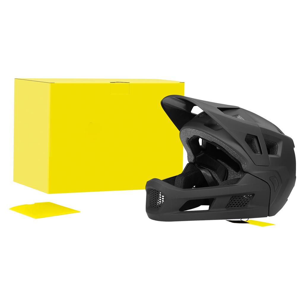Mountain Bike Helmet Detachable Helmet Full Face Mountain Bike Helmet with Padding and + Silver Ion Straps