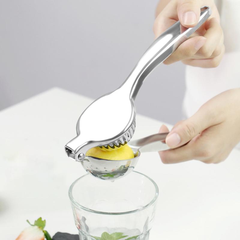 Stainless Steel Manual Juicer Citrus Heavy Duty Lemon Squeezer Handheld Metal Fruit Juicer Lime Press for Lemon, Lime, and Citru