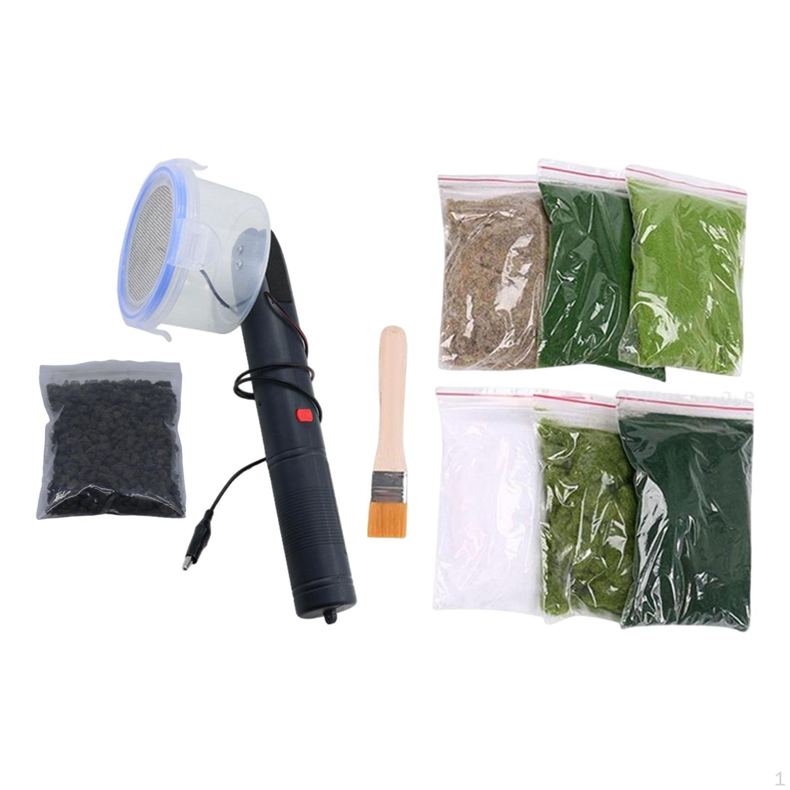Static Grass Flocking Applicators Mini Handheld Machine for Miniature