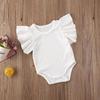 Neugeborenen Baby Mädchen Baumwolle Strampler OverallBodysuit Sommer Kleidung Outift