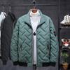 The new main push velvet autumn and winter cotton-padded jacket men's cotton-padded clothing stand-up collar trendy brand thermal top lgo