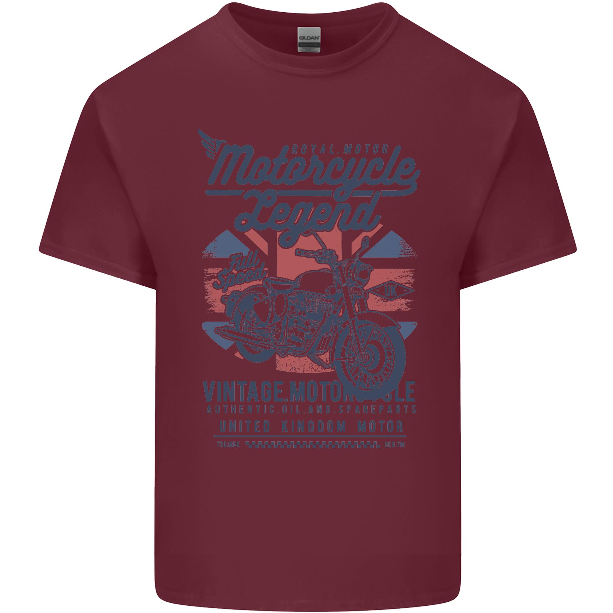 Motorcycle Legend Biker Motorcycle Chopper Unisexs Light Cotton TShirt S