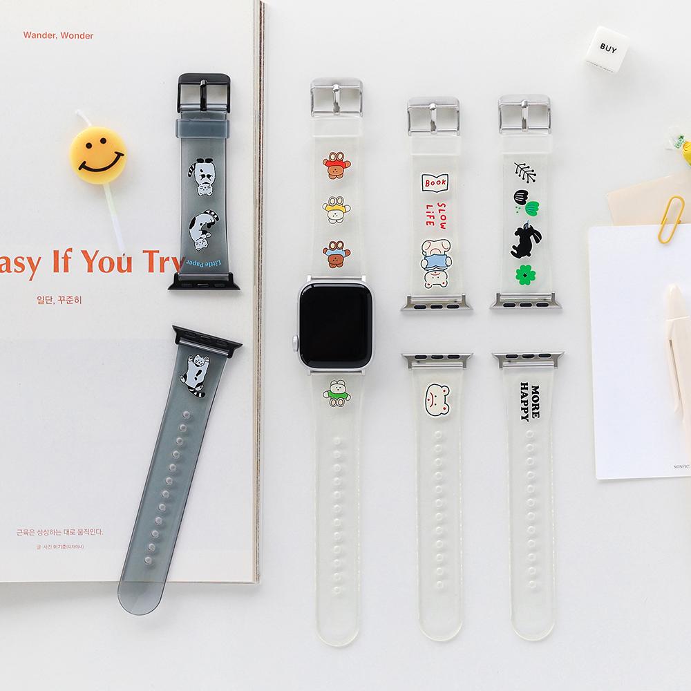 Beuleonchibeuladeo Apple Watch Clear Strap Ver.2 For 38-41Mm