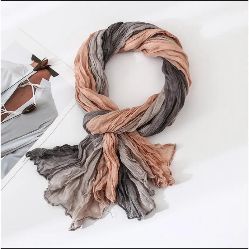 Large Size Printed Gradient Sunscreen Scarf Shawl Beach Towel