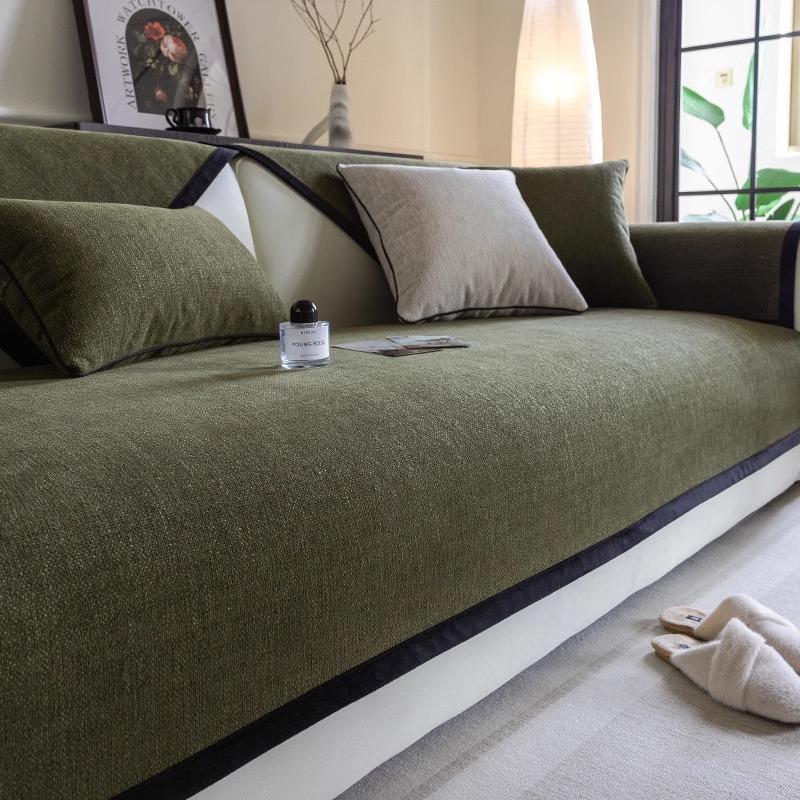 Sofa Cushion Non-Slip Universal In All Seasons French Antique Seat Cushion Retro Backrest Armrest Towel Sofa Cover Sofa Cover