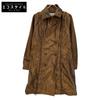 IM33FA510 Bronze Metallic Color Zipper Design Trench Coat Coat 3 bronzeUsed