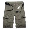 Pantaloni scurți cargo lungi de plajă pentru bărbați cu buzunare multiple, croială largă, mărimi mari disponibile