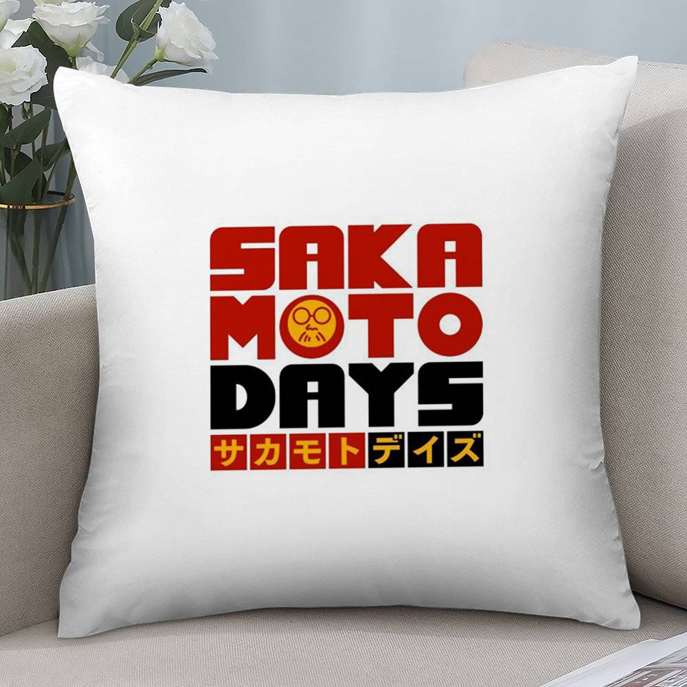 

Аниме S-Sakamoto Days Наволочка Короткий плюш Двусторонняя печать Квадратные наволочки для диванных подушек Декор дивана Домашняя подушка 12x12Inch