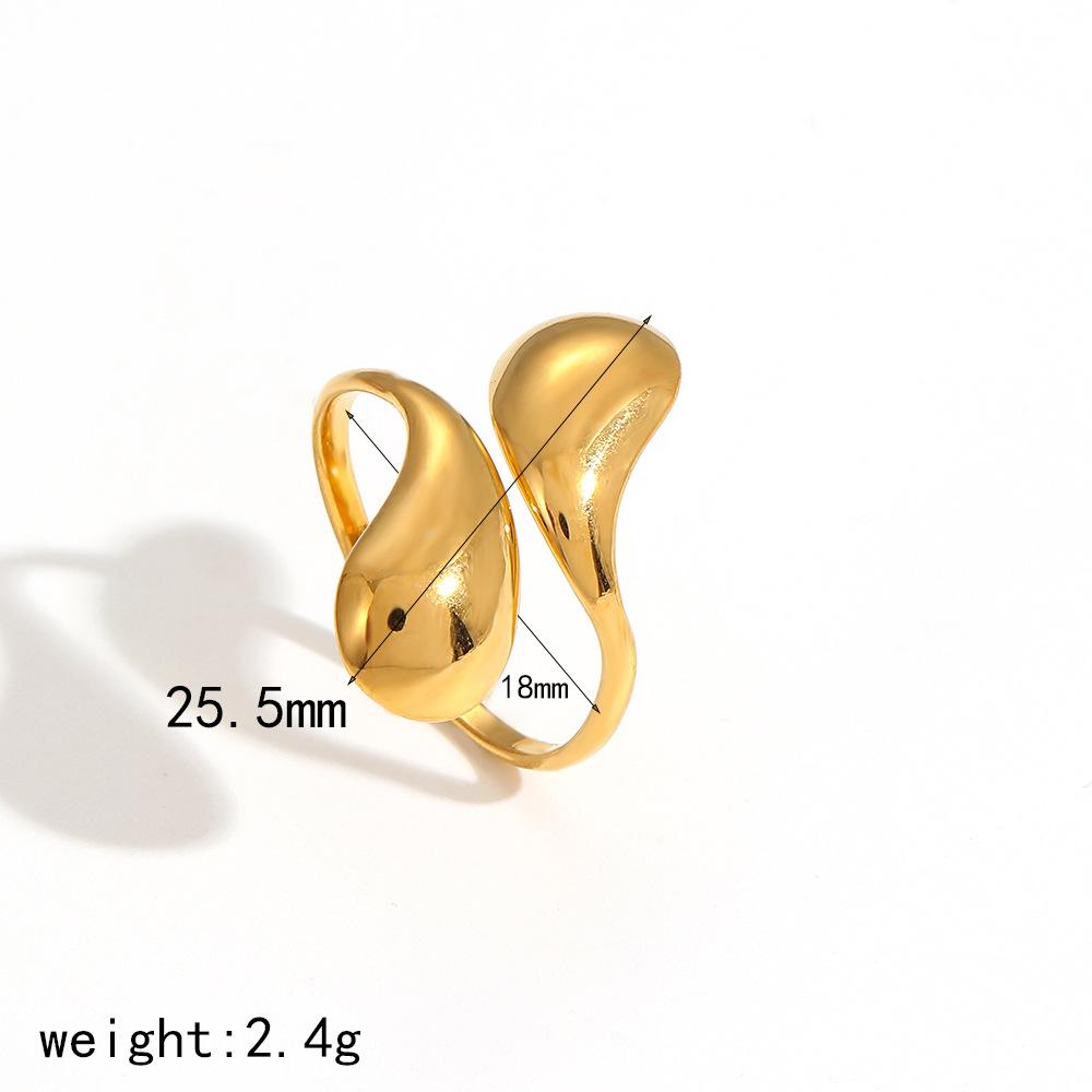 

Кольцо из титановой стали с холодным открытием женское нерегулярное кольцо из нержавеющей стали кольцо кольцо змеевидное нишевое индивидуальное кольцо Opening adjustable