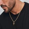 New Stainless Steel Cross Pendant Necklace for Men Women Minimalist Gold Color Jewelry Male Female Necklaces Chokers Gifts 2025