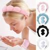 Sponge Spa Headband with Wristbands for Washing Face Wide Padded Headband Skin Care Makeup Removal Shower for Women Girls